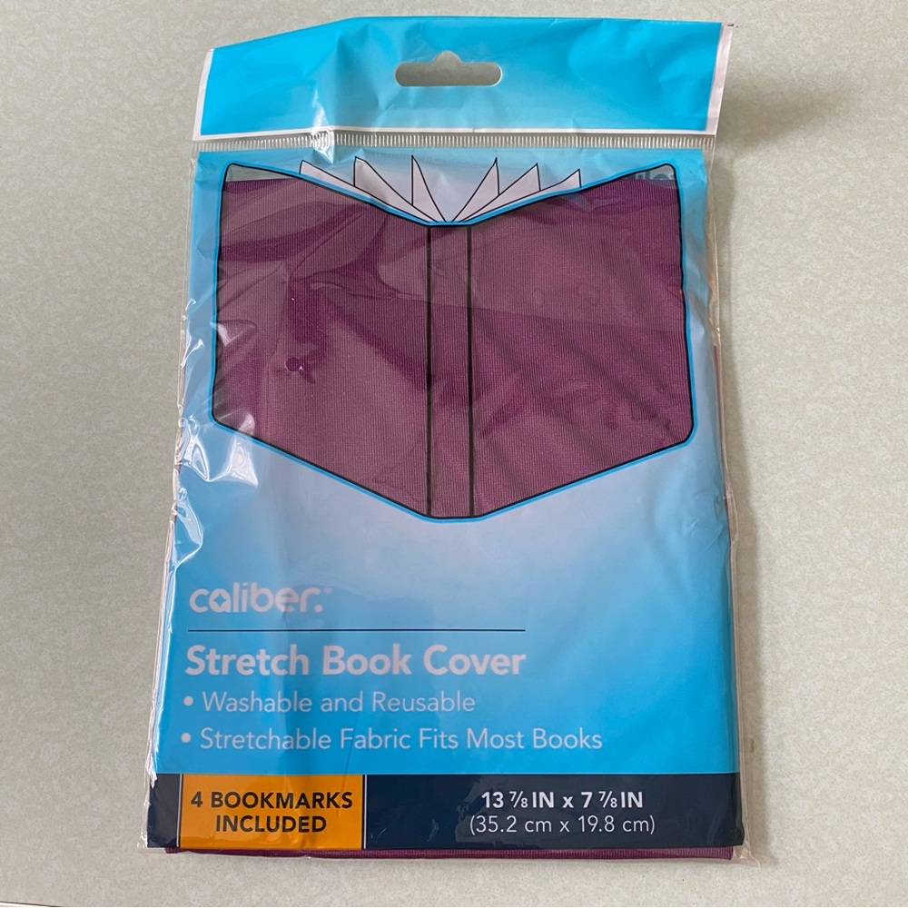 Caliber Washable Purple Stretch Book Cover